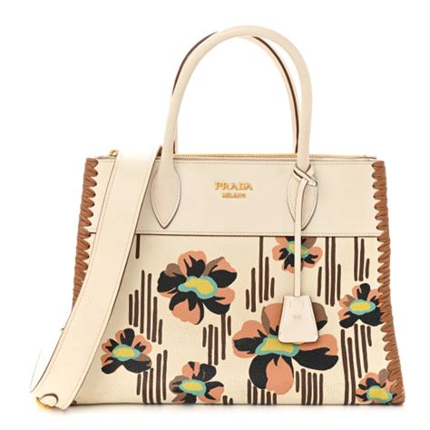 prada small paradigme whipstitch|PRADA Saffiano Whipstitch Madras Print Paradigme .